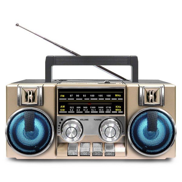 코비 레트로 아날로그 다이얼 FM 라디오 블루투스 스피커