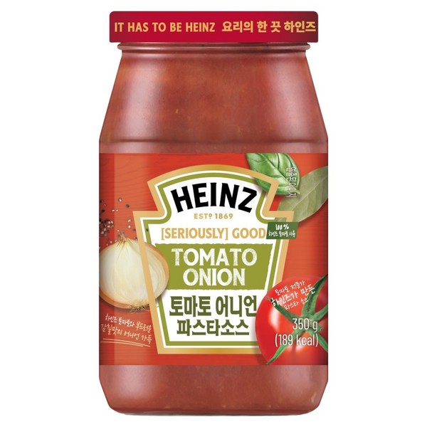 하인즈 토마토 어니언 파스타 소스, 350g, 1개