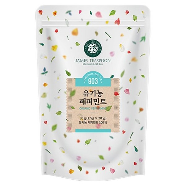 제임스티스푼 유기농 페퍼민트, 1.5g, 20개입, 1개
