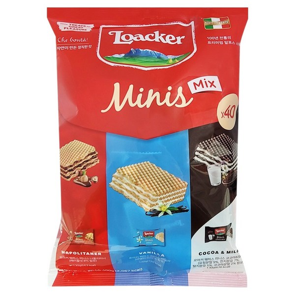 로아커 웨하스 미니스 믹스, 400g, 1개