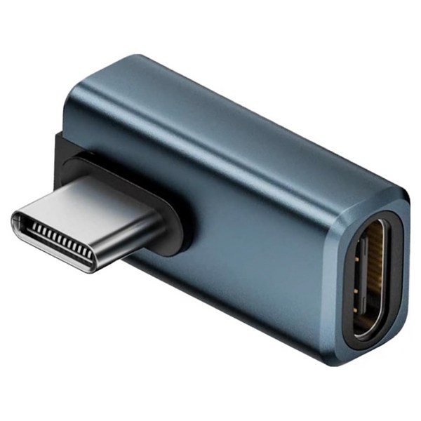 베이직기어 썬더볼트 호환 USB4 240W 80G Gen3 C타입 90도 꺾임 연장 젠더