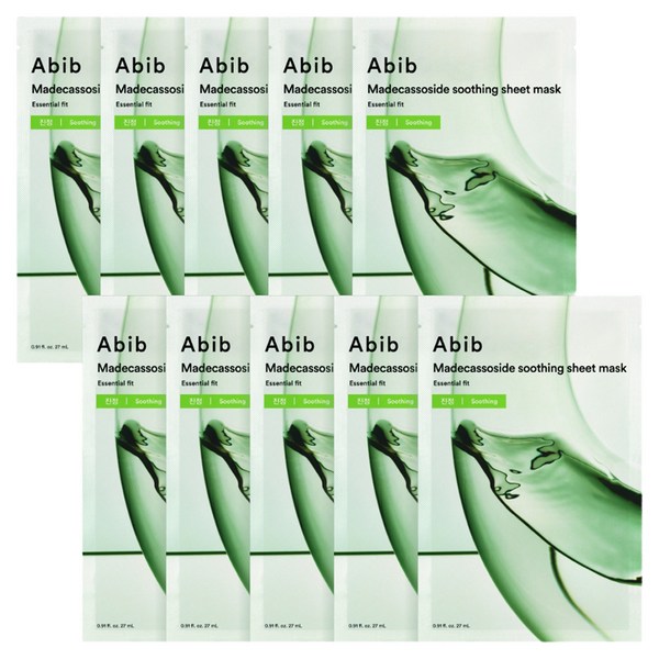 아비브 마데카소사이드 진정 에센셜핏 마스크팩, 1개입, 10개