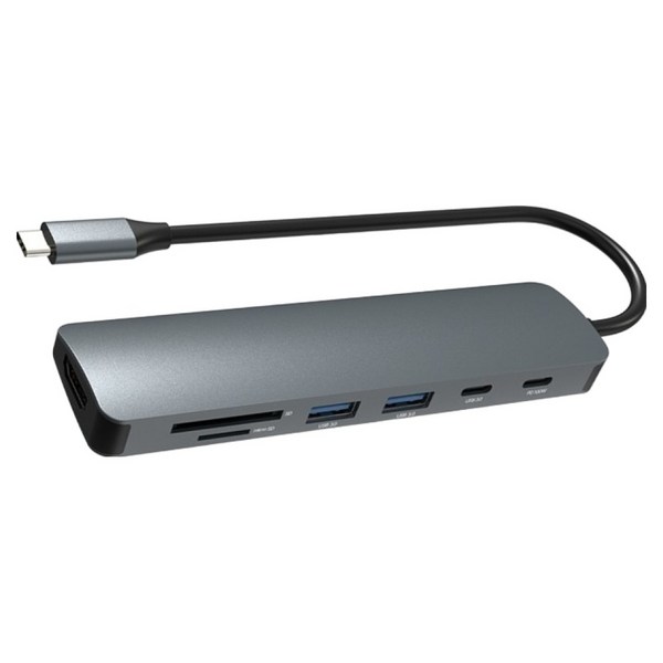 아이노트 7in1 C타입 스팀텍 지원 DEX 지원 USB C / A 5Gbps HDMI 4K PD 100W 고속 충전 멀티 허브 CH48P