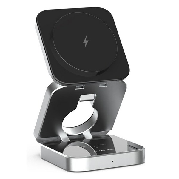 스마텍 갤럭시 아이폰 워치 호환 3 in 1 접이식 맥세이프 무선 충전 거치대