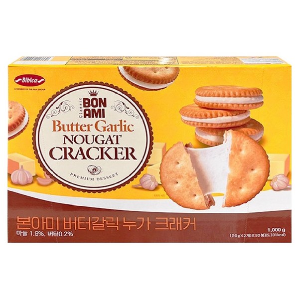 비비카 본아미 버터갈릭 누가 크래커, 1kg, 1개