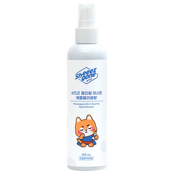  쉬즈곤 강아지 올인원 저자극 미스트 애플블라썸향, 1개, 200ml 