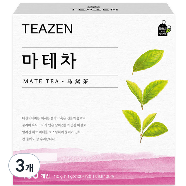 티젠 로스트 마테차, 1.1g, 100개입, 3개