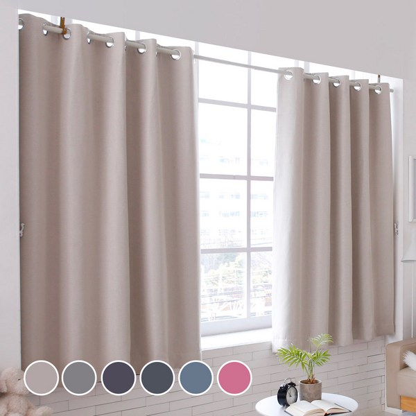 리앤룸 리얼암막 이중겹커튼 2p+ 커튼끈 + 후사고리