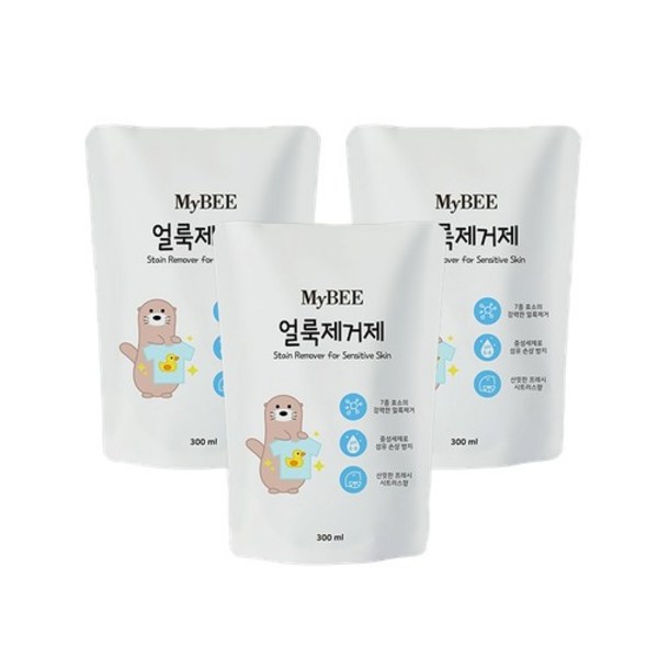 마이비 자연품은 유아 얼룩제거제 리필 300ml, 3개