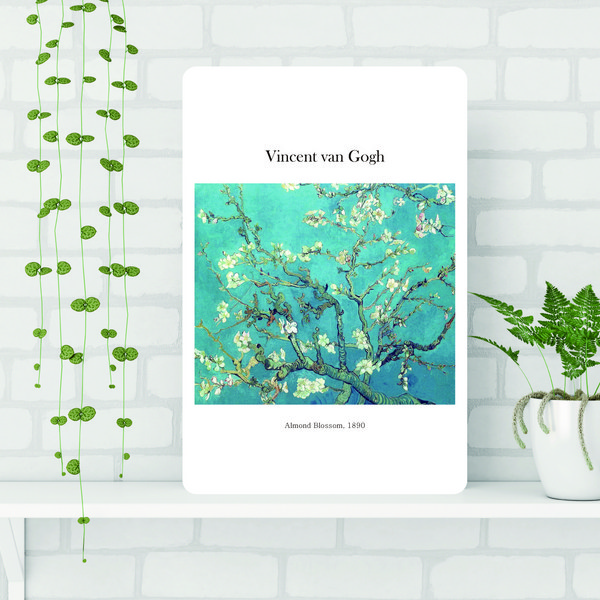 가온 접이식 액자 테이블 대 72cm x 48cm, 고흐-아몬드꽃