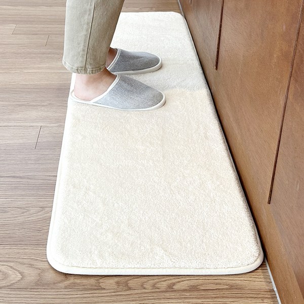 글랑앤 메모리폼 주방 발매트, 아이보리, 단품