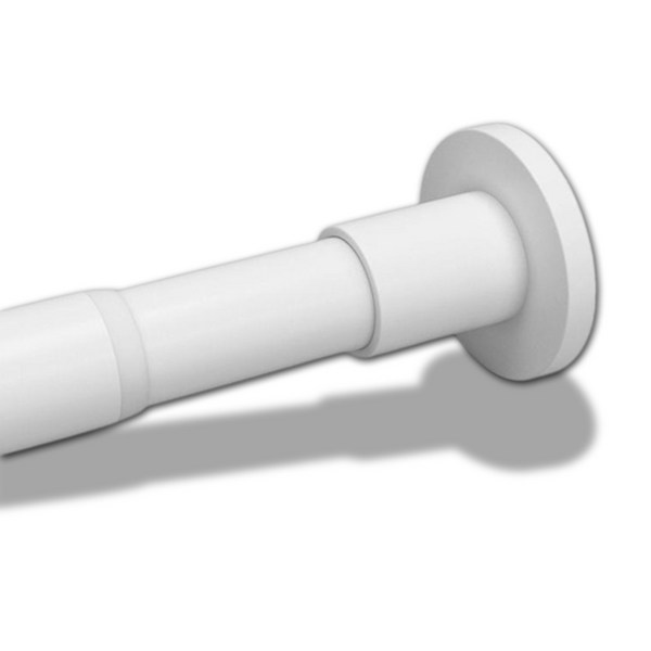  하이어데코 초강력 길이조절 옷걸이봉 못없이 커튼봉 간편설치 압축봉, 화이트 