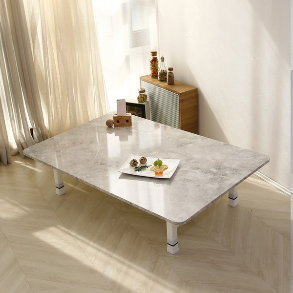 LPM 1200 x 800 오브제 라운드 5단 높이조절 접이식테이블 툰드라그레이, 툰드라 그레이