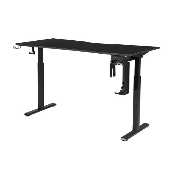  제닉스 아레나 엑스 전동 높이조절 모션 데스크 1200 방문설치, 블랙 + 블랙 