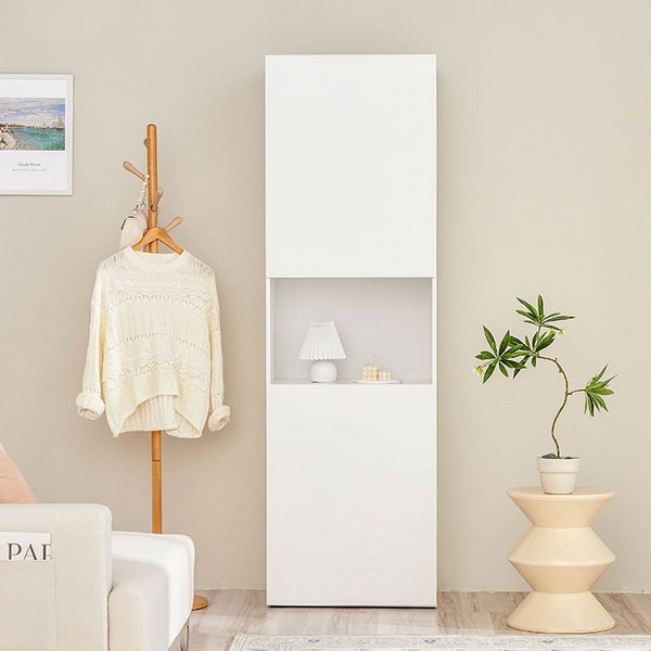  퍼리든 엔클라 하이 시스템 수납장 방문설치, 화이트 