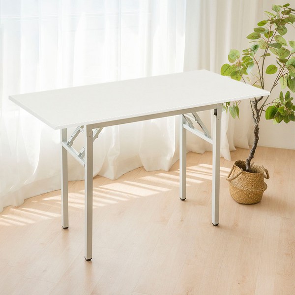 가구느낌 접이식 간이 베스트 책상 1800 x 600, 화이트 화이트