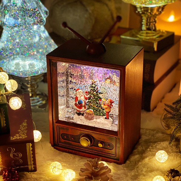  아날로그 앤틱 레드 텔레비전 오르골, 아날로그 티비 산타 