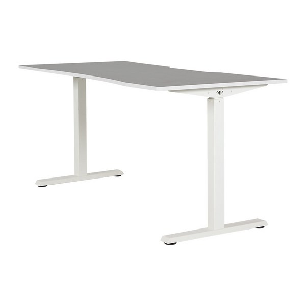  제닉스 아레나 엑스 핸들 높이조절 모션 데스크 1600 방문설치, 화이트 + 화이트 