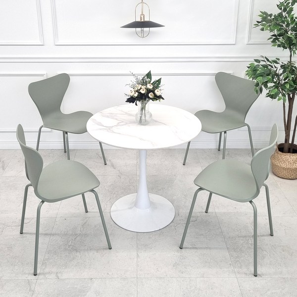  비에프컴퍼니 세븐 체어 4p, 그린, 4개 