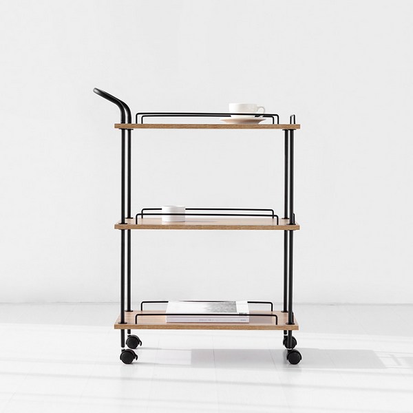 마켓비 EZBO 툴프리 트롤리 웨건 이동식 카트 3단, 리베라오크 1671.3417