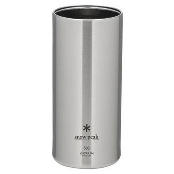 SNOW PEAK 스노우 피크 진공 캔 쿨러 500ml, 실버, 1개