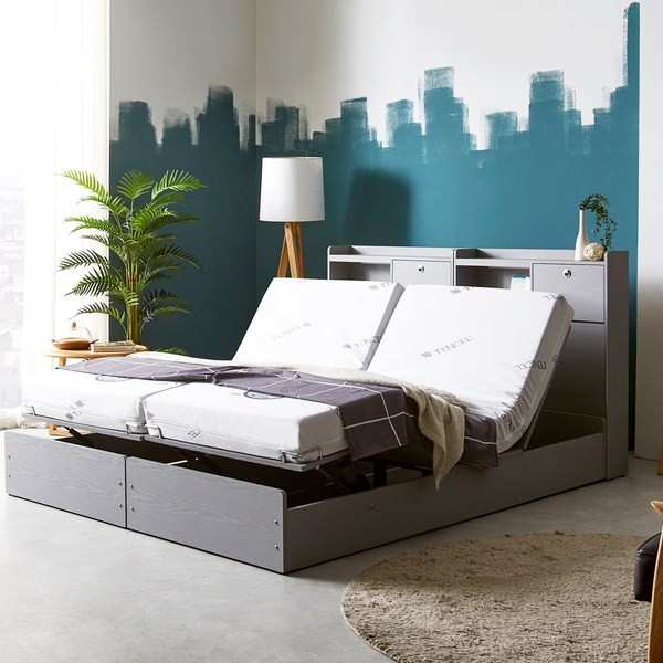  세진침대 베리 미네 무중력 모션베드 전동침대 매트리스 라텍스, 침대프레임:오크
메모리폼:화이트 