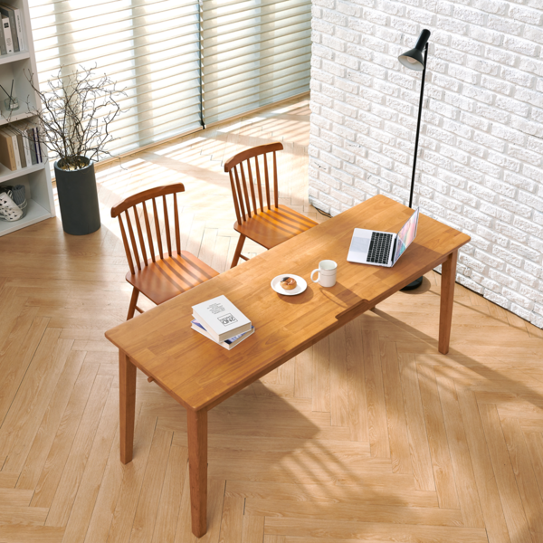 엄마가구 플레인 서재 원목책상 1000 1200 1500 1800, 원목책상 1800
