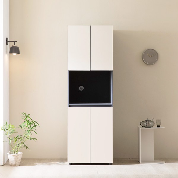 [감각적인빌트인+5천원할인] 파로마 루시안 주방 수납장 렌지대 600 / 홈카페장 / 렌지대장 / 다용도장, [강추색상]크림