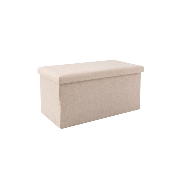  MAME 수납스툴 패브릭 수납의자 수납형 벤치 의자, 베이지 