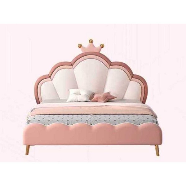 공주 침대 왕관 핑크 소녀 크라운 키즈 궁전 사이즈, 침대+탁자1개 1200mmx2000mm