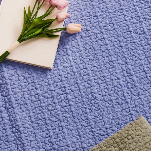  포근포그미 피그먼트 양면퀼팅 구름누비 이불패드, H_블루 