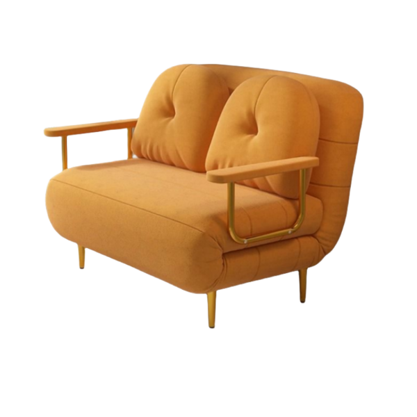 Montheria 쇼파 접이식쇼파침대 2인용쇼파베드 소파베드 B916-295, 120CM, 오렌지