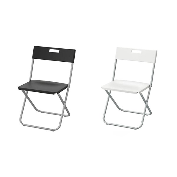  이케아 건드 접이식 의자, 블랙(802 177 98), 1개 