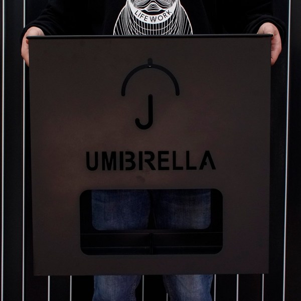 나마스카 인테리어 모던 22구 대형 우산꽂이 블랙, 1개