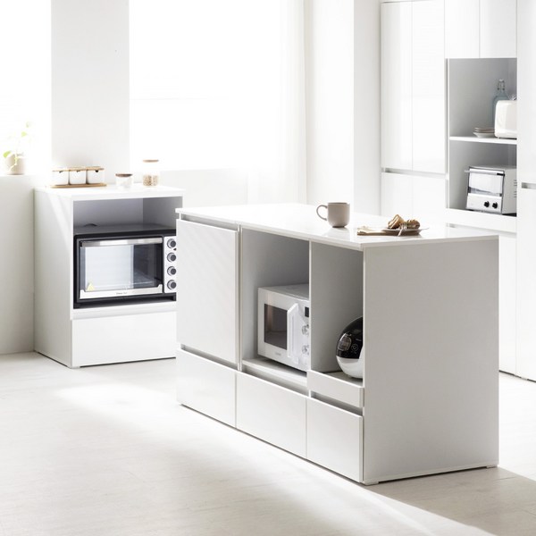 [2만원 쿠폰+방문설치] 플레이너스 샤인 아일랜드형 식탁 렌지대 오픈형 도어형 홈바렌지식탁 주방수납장 600 1000, 수납형 아일랜드