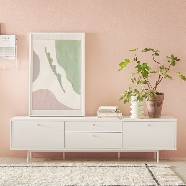 한샘 클린트 모던 거실장 180cm 서랍형(2종 택1), 그레이(B)