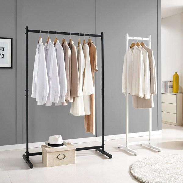 리빙위즈 바인 1단 일반형 행거 400, 화이트