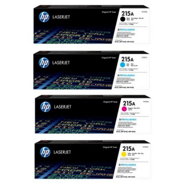  HP Color Laserjet Pro M155nw 정품토너 4색1세트 W2310A/W2311A/W2312A/W2313A 검정 1 050매/칼라 850매 NO.215A, 1개, 검정+컬러 