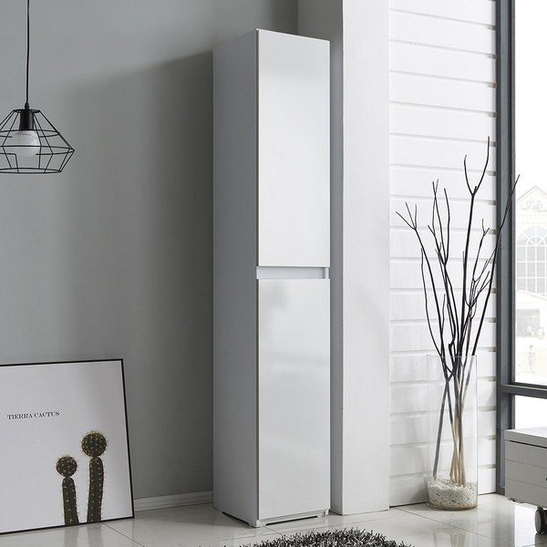 그레이스 300 틈새수납장 틈새장 코너장 다용도수납장, 화이트