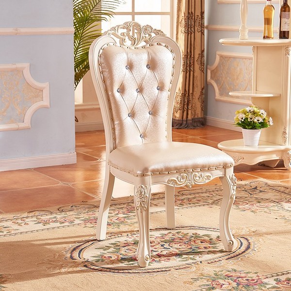 엔틱체어 클래식 식탁의자 가정용 원목소재 다이닝 체어 스툴, 옵션23