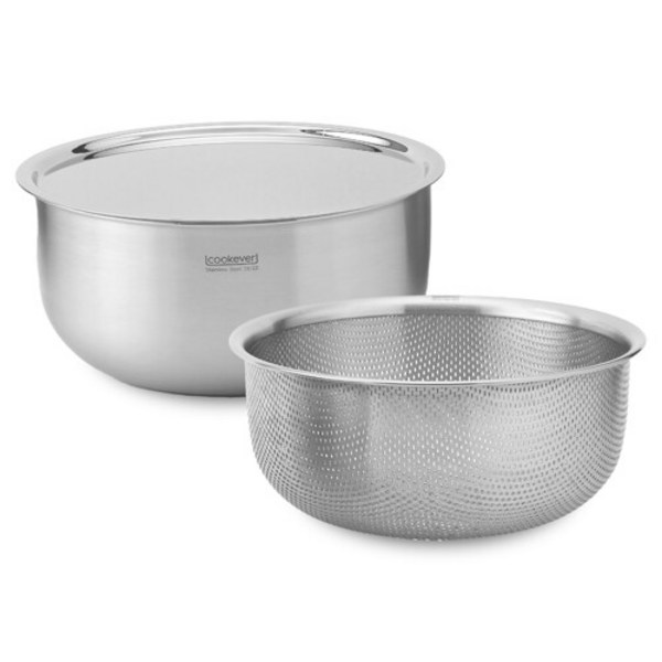  쿡에버 믹싱볼 21cm 3종세트(믹싱볼+펀칭볼+볼커버), 1세트 