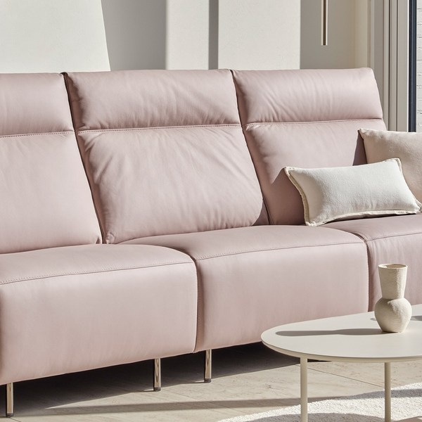  한샘 MVME 페타 천연가죽 리클라이너 암리스 [매장가구], 크림화이트(A) 