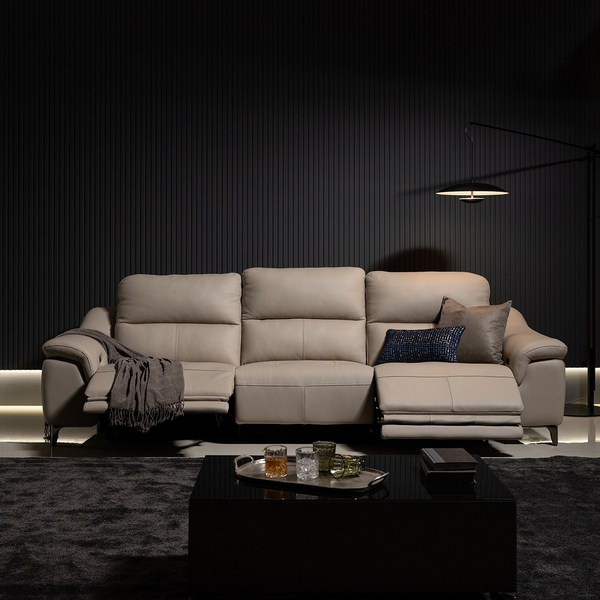  리바트 그란디오소 ZERO 4인 리클라이너 소파 (3색), 카푸치노그레이 