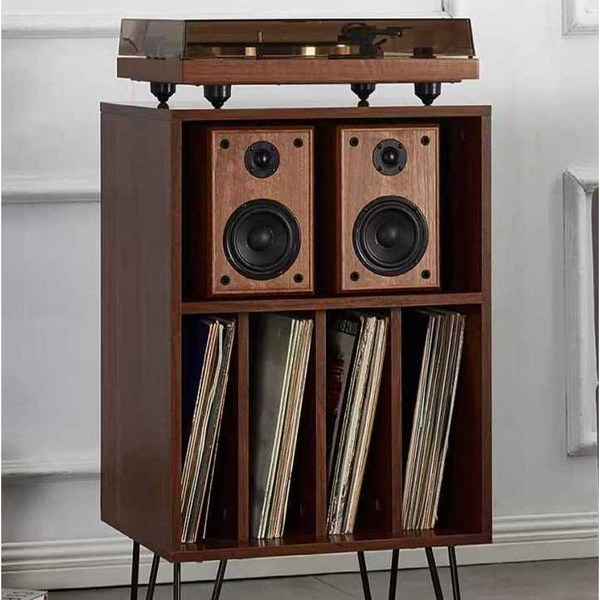 lp장 레코드 인테리어 보관함 수납장, LP장식장 단풍잎 색상