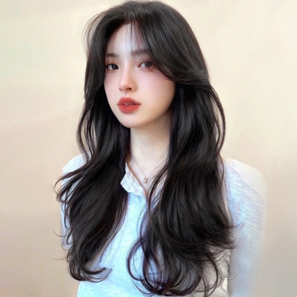 아이엔엠디 3피스 붙임머리 가발 생머리 피스 웨이브 똑딱이, 웨이브 자연흑색 3P, 3개