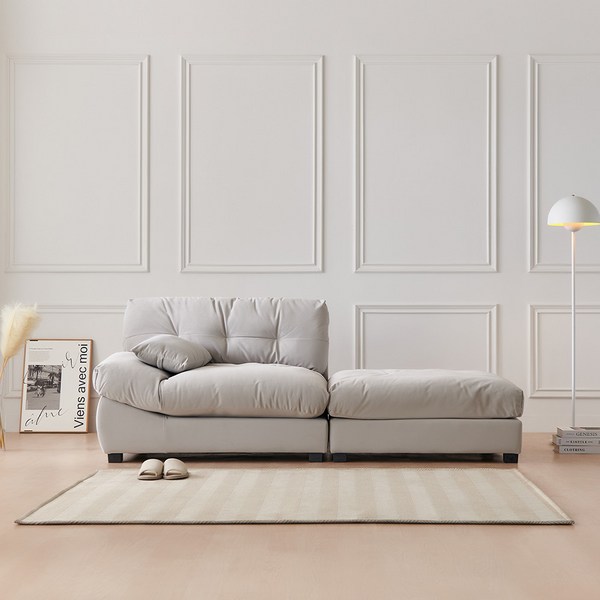 이노센트 하늘 N1 구스 패브릭 모듈 2.5인 카우치소파 i104097, 좌형, 그레이