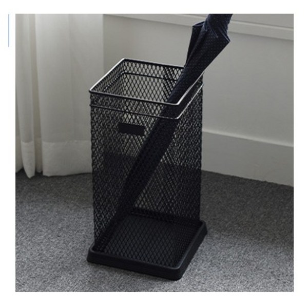  사각매쉬 우산꽂이 블랙, 1개 