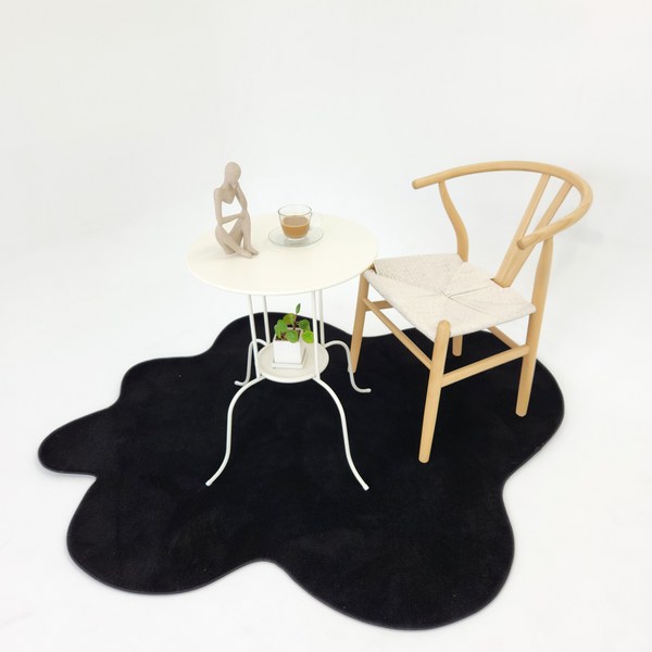 리빙플래너 구르미 비정형 디자인 러그 사계절 워셔블 거실러그 카페트