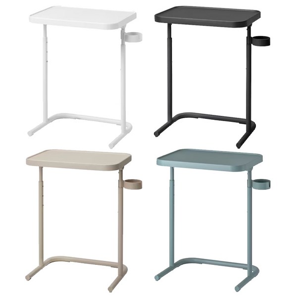 이케아 BJORKASEN 비에르코센 노트북스탠드 높이조절책상 사이드테이블 협탁 노트북책상, 나인윌 비카 화이트 