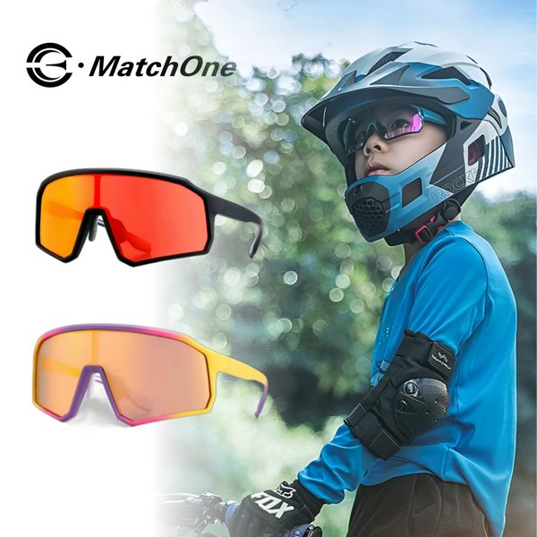 E-MATCHONE 이메치원 어린이 주니어 키즈 스포츠고글 선글라스 KH-01-01, 블랙